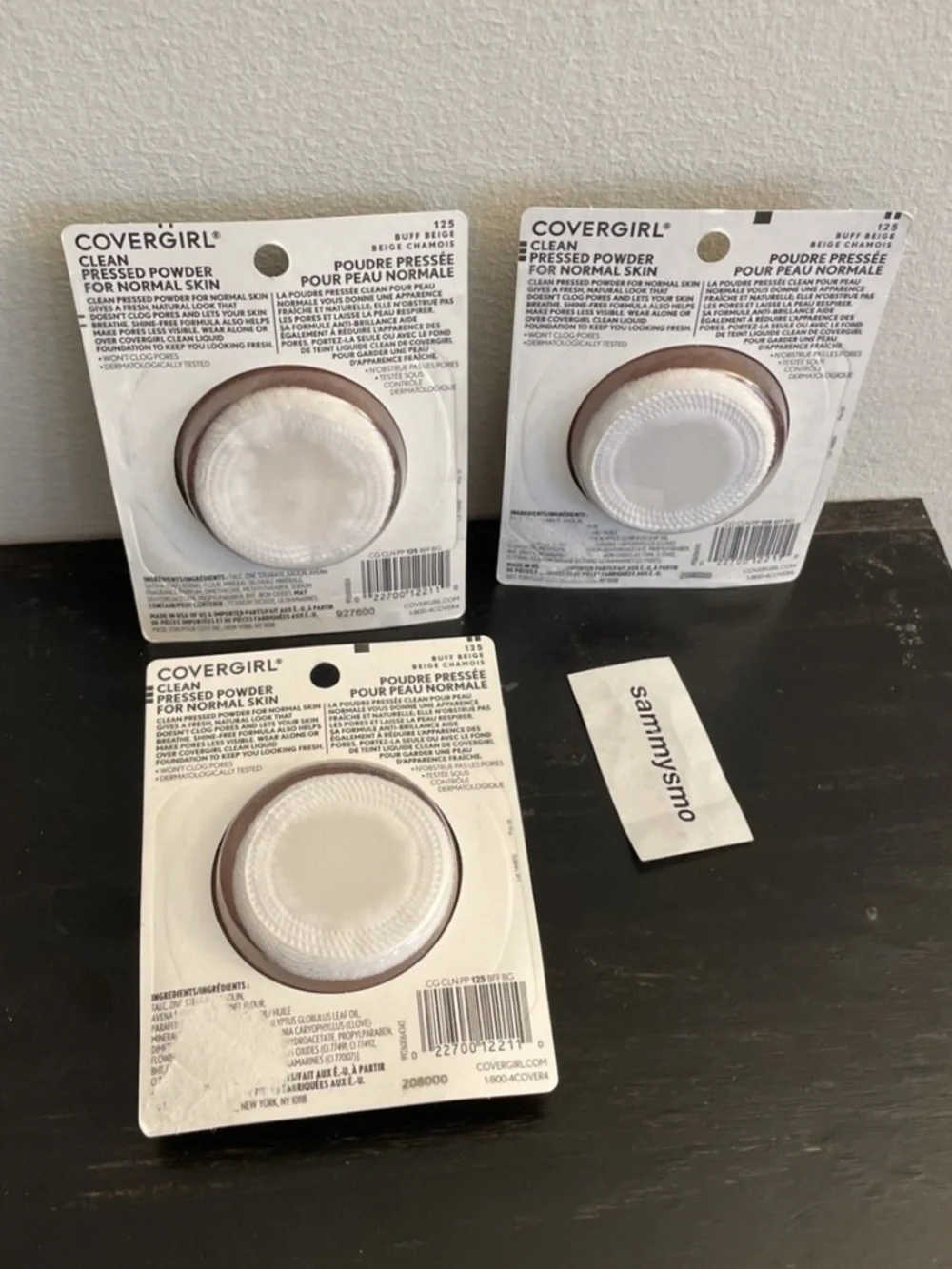 Covergirl Clean Pressed Powder, 125 Buff Beige, With Talc x3
